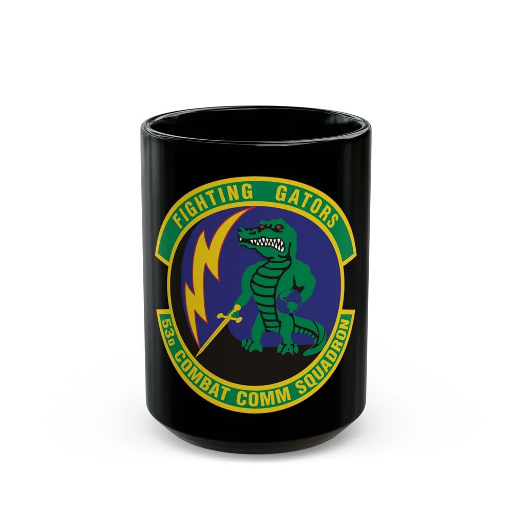 53d Combat Communications Squadron (U.S. Air Force) Black Coffee Mug-15oz-Go Mug Yourself