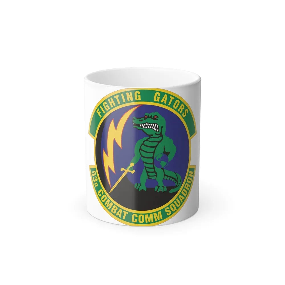 53d Combat Communications Squadron (U.S. Air Force) Color Changing Coffee Mug-11oz-Go Mug Yourself