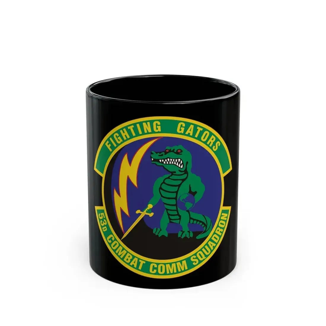 53d Combat Communications Squadron (U.S. Air Force) Black Coffee Mug 11oz - Go Mug Yourself