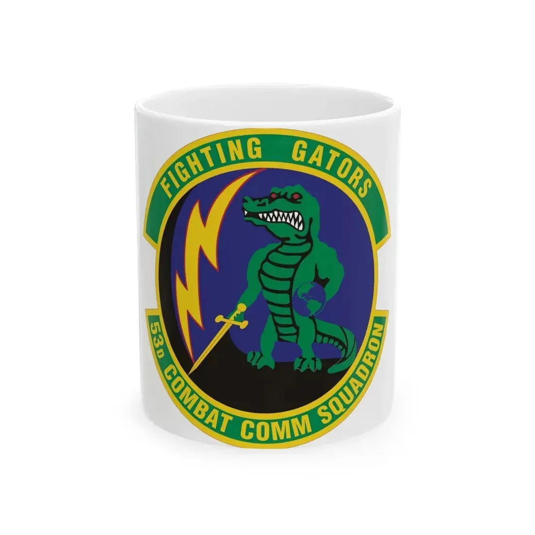 53d Combat Communications Squadron (U.S. Air Force) White Coffee Mug 11oz - Go Mug Yourself