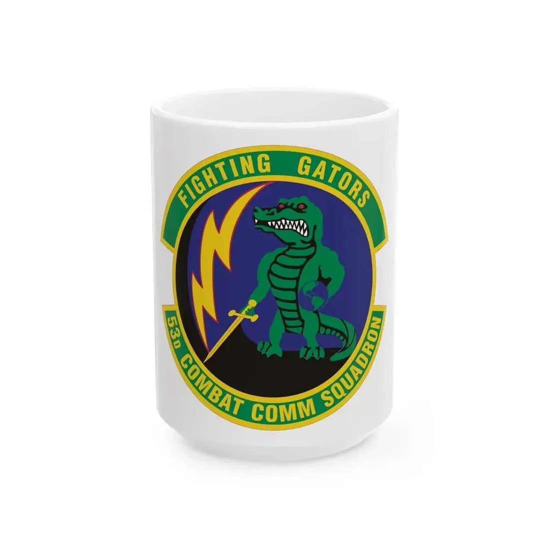 53d Combat Communications Squadron (U.S. Air Force) White Coffee Mug 15oz - Go Mug Yourself