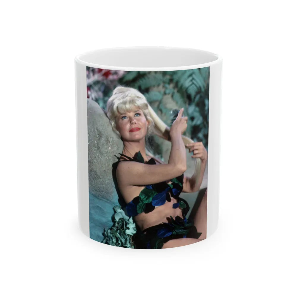 Doris Day #11y7 (Vintage Female Icon) White Coffee Mug-11oz-Go Mug Yourself