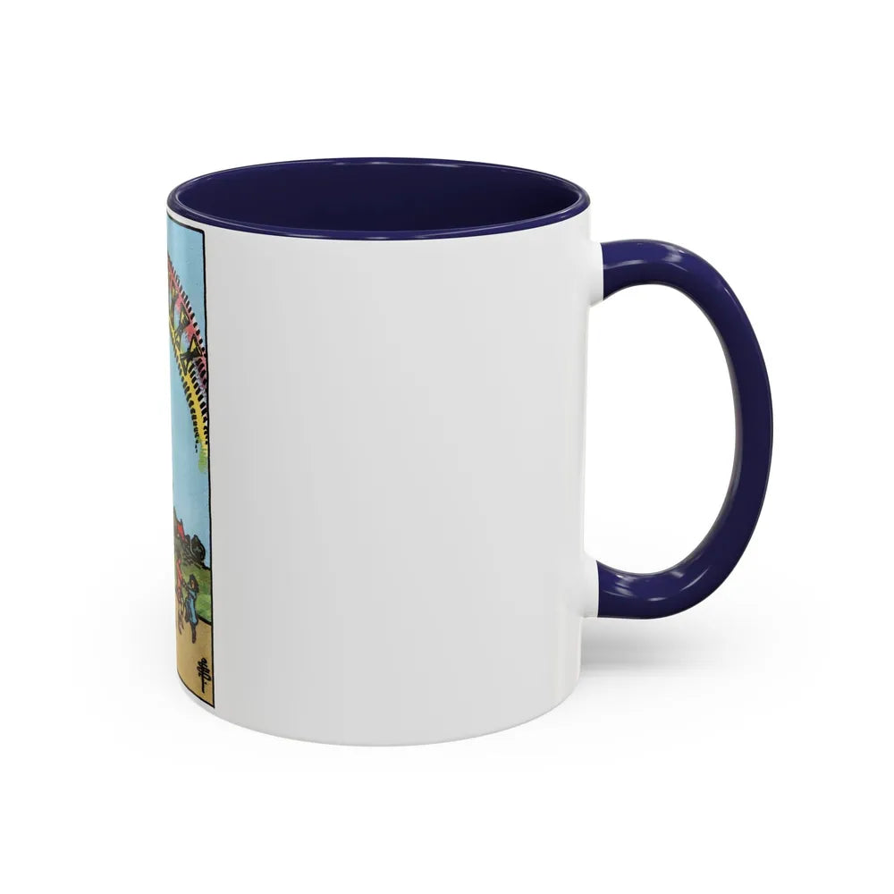 The 10 of Cups (Tarot Card) Accent Coffee Mug-Go Mug Yourself