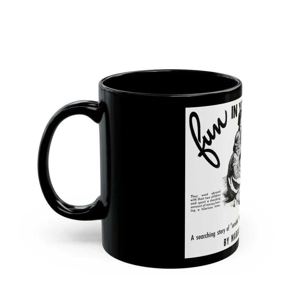 Fun In Your Name, Liberty, November 26, 1938 - Black Coffee Mug-Go Mug Yourself