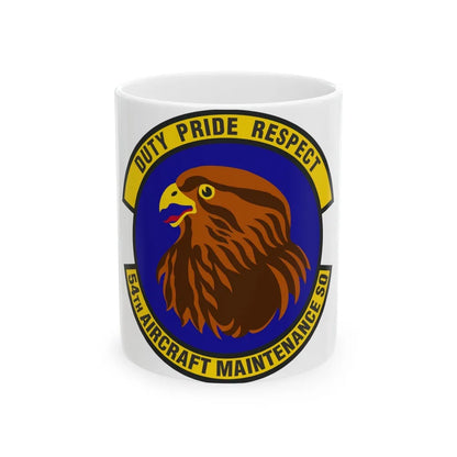 54 Aircraft Maintenance Squadron AETC (U.S. Air Force) White Coffee Mug-11oz-Go Mug Yourself