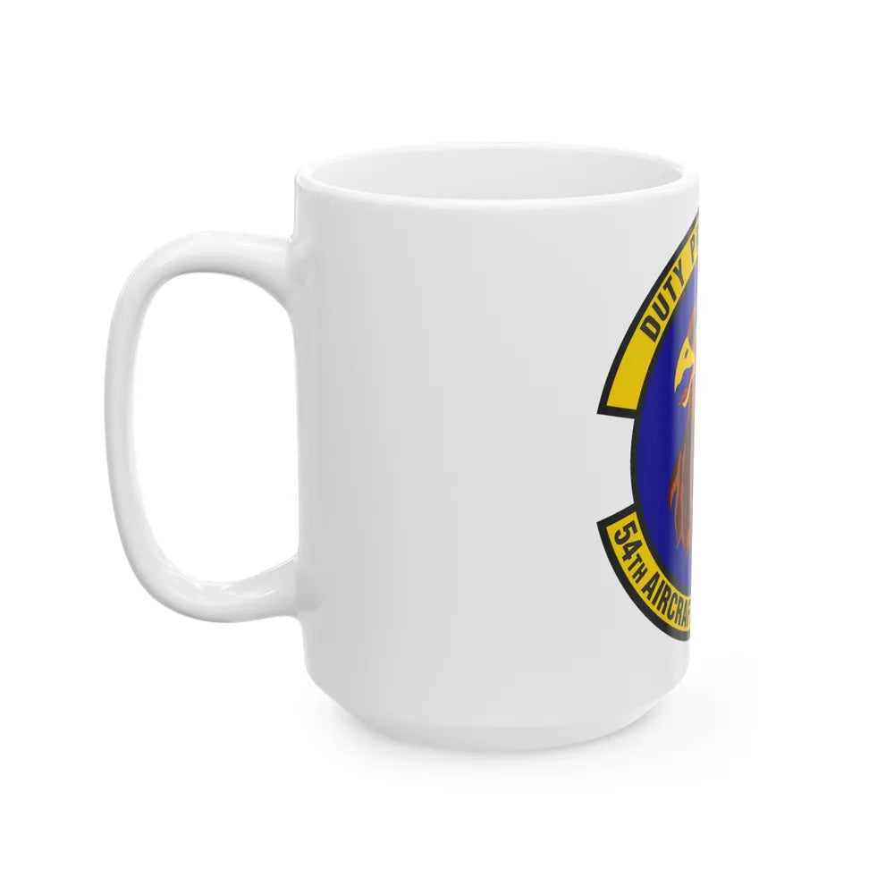 54 Aircraft Maintenance Squadron AETC (U.S. Air Force) White Coffee Mug-Go Mug Yourself