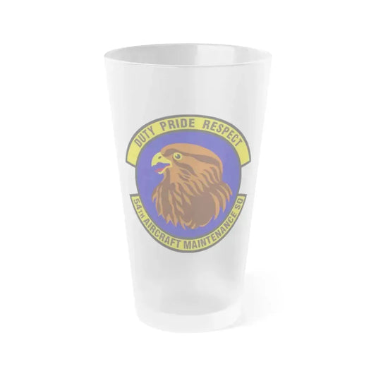 54 Aircraft Maintenance Squadron AETC (U.S. Air Force) Frosted Pint Glass 16oz 16oz Frosted - Go Mug Yourself