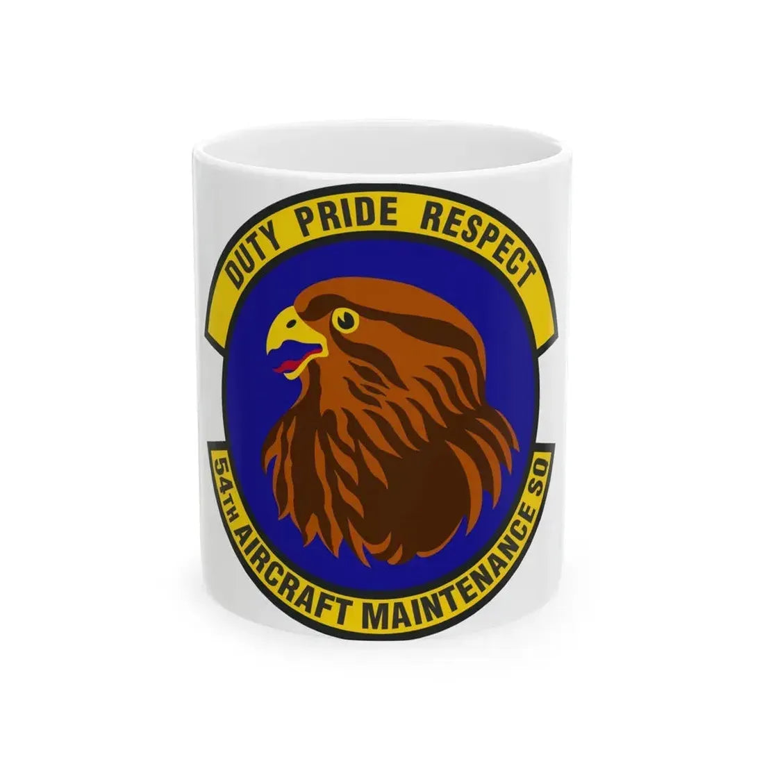 54 Aircraft Maintenance Squadron AETC (U.S. Air Force) White Coffee Mug 11oz - Go Mug Yourself