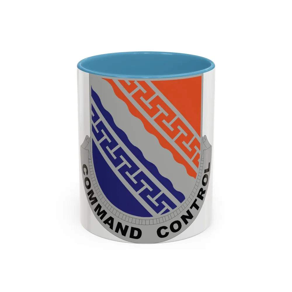 54 Signal Battalion (U.S. Army) Accent Coffee Mug-11oz-Light Blue-Go Mug Yourself