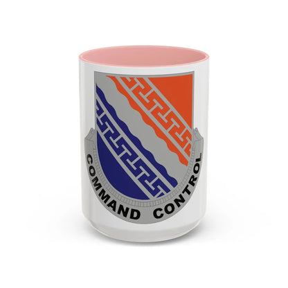 54 Signal Battalion (U.S. Army) Accent Coffee Mug-15oz-Pink-Go Mug Yourself