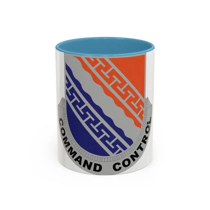 54 Signal Battalion (U.S. Army) Accent Coffee Mug 11oz Light Blue - Go Mug Yourself