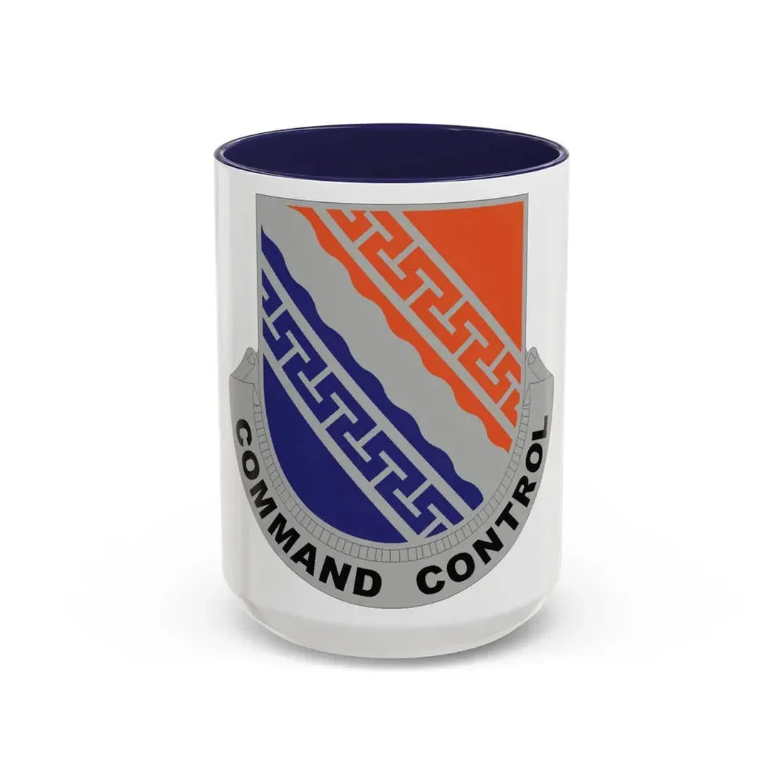54 Signal Battalion (U.S. Army) Accent Coffee Mug 15oz Navy - Go Mug Yourself