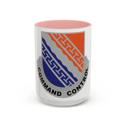 54 Signal Battalion (U.S. Army) Accent Coffee Mug 15oz Pink - Go Mug Yourself