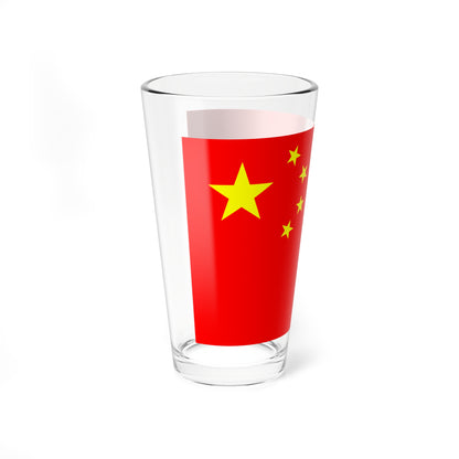 Sample PRC Flag (China) Pint Glass 16oz
