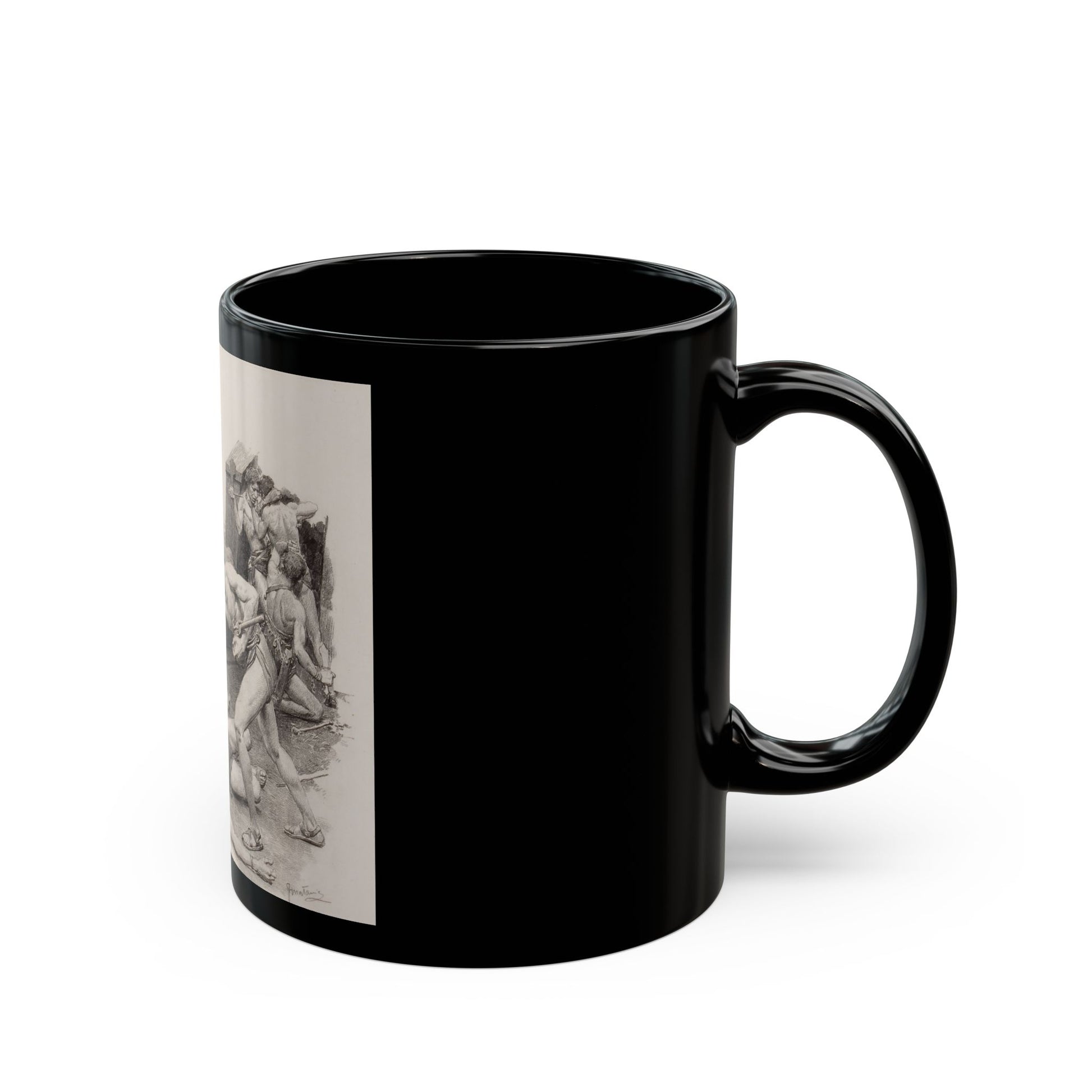 Carson of Venus, The Passing Show story illustration, 1933 - Black Coffee Mug-Go Mug Yourself