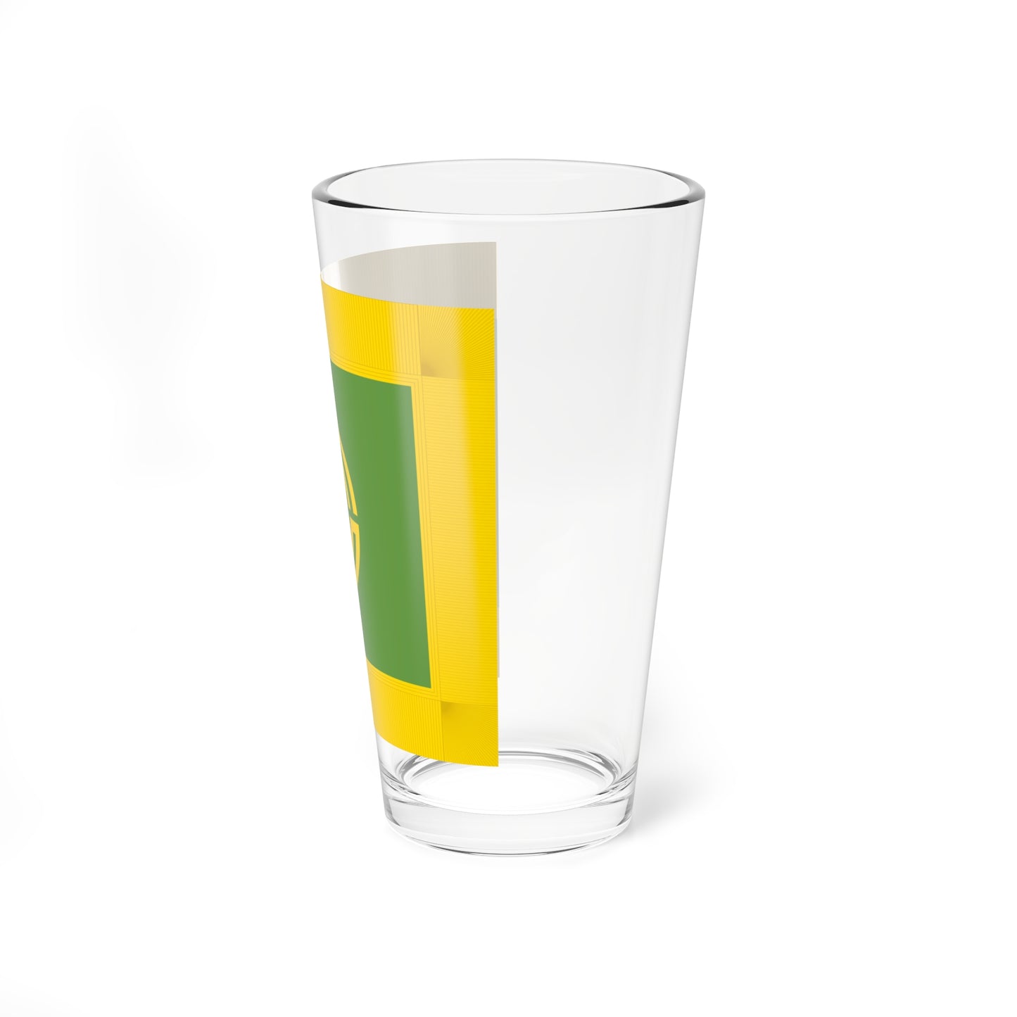 Flag of Haboro Hokkaido fringed (Japan) Pint Glass 16oz