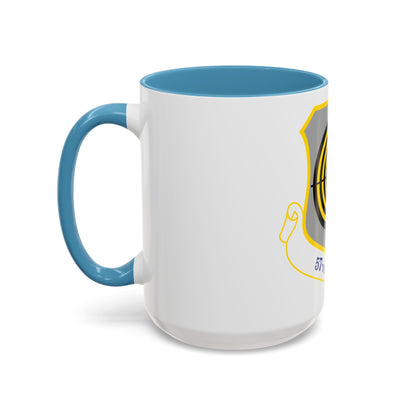1058px USAF 57th Wing shield (U.S. Air Force) Accent Coffee Mug