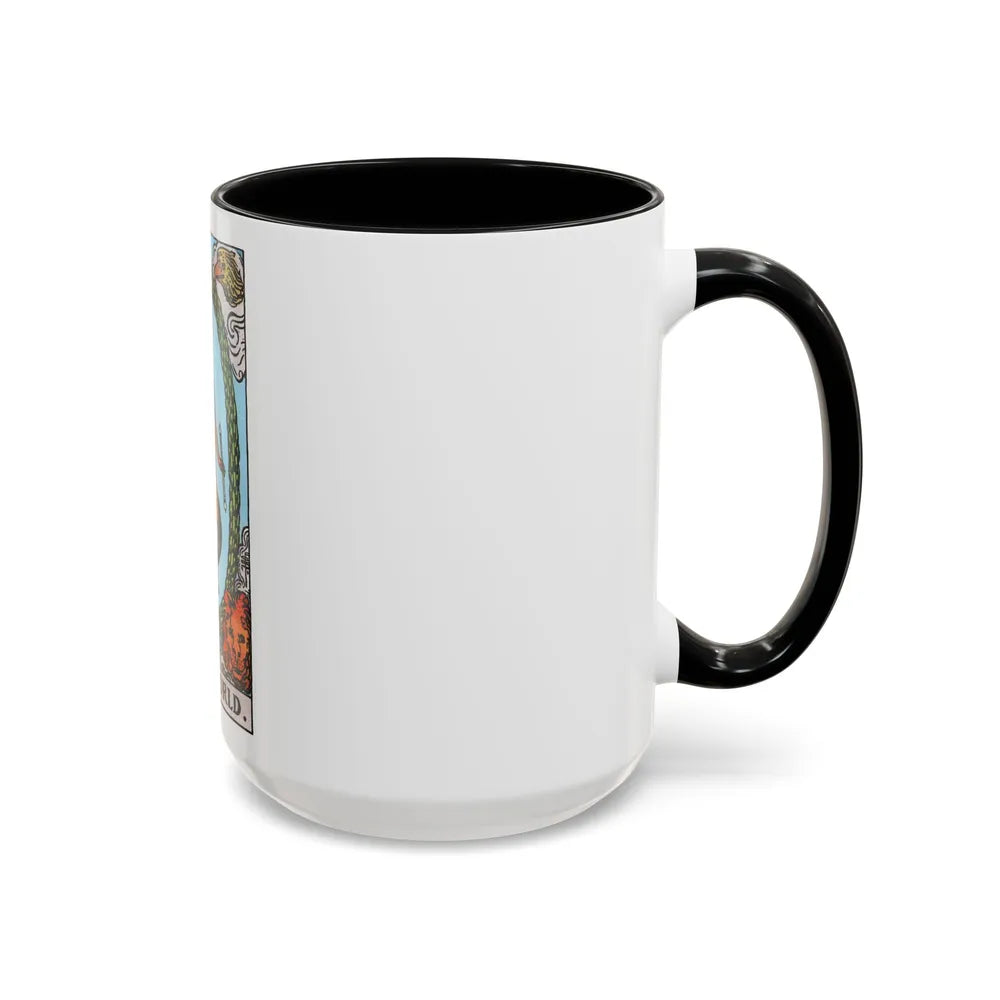 The World (Tarot Card) Accent Coffee Mug-Go Mug Yourself