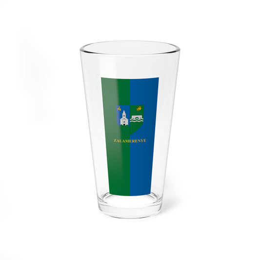 Flag of Zalamerenye (Hungary) Pint Glass 16oz