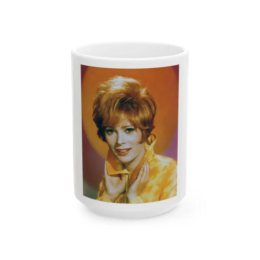 Jill St. John #235 (Vintage Female Icon) White Coffee Mug-15oz-Go Mug Yourself