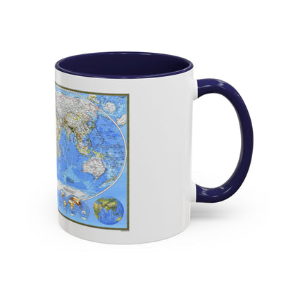 World Map (1988) (Map) Accent Coffee Mug