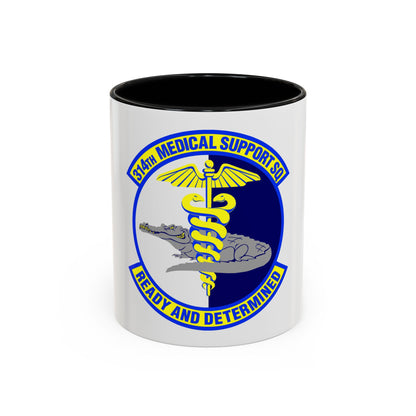 314th Medical Support Squadron (U.S. Air Force) Accent Coffee Mug