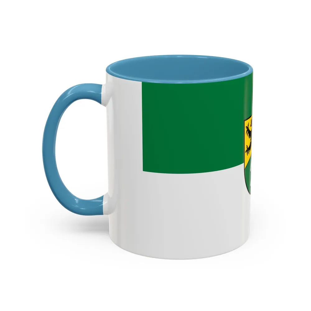 Flag of Erzgebirgskreises Germany - Accent Coffee Mug-Go Mug Yourself