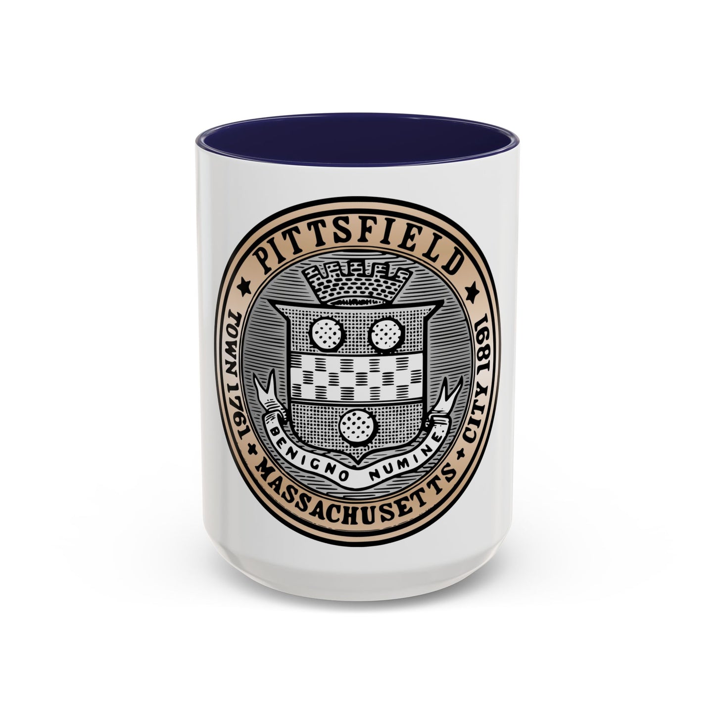 Seal of Pittsfield Massachusetts - Accent Coffee Mug