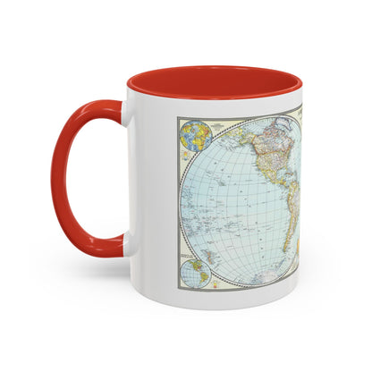 World Map (1941) (Map) Accent Coffee Mug