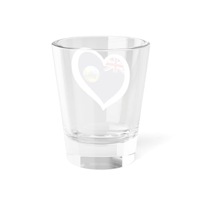 Eurovision Song Contest heart Hong Kong white 1955-1959 (China) Shot Glass 1.5oz