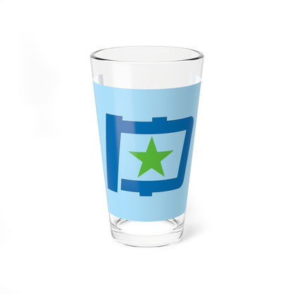 Flag of Yūbetsu Hokkaido (Japan) Pint Glass 16oz