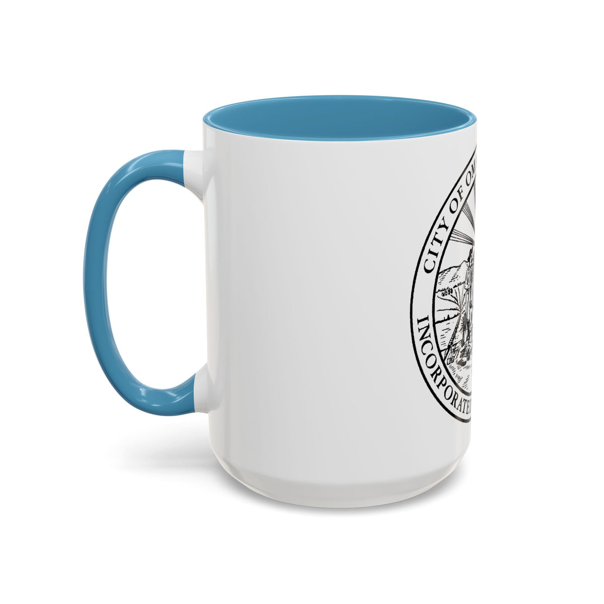 Seal of Omaha Nebraska - Accent Coffee Mug