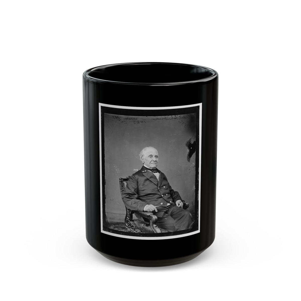 Adm. Shubrick, U.S.N. (U.S. Civil War) Black Coffee Mug