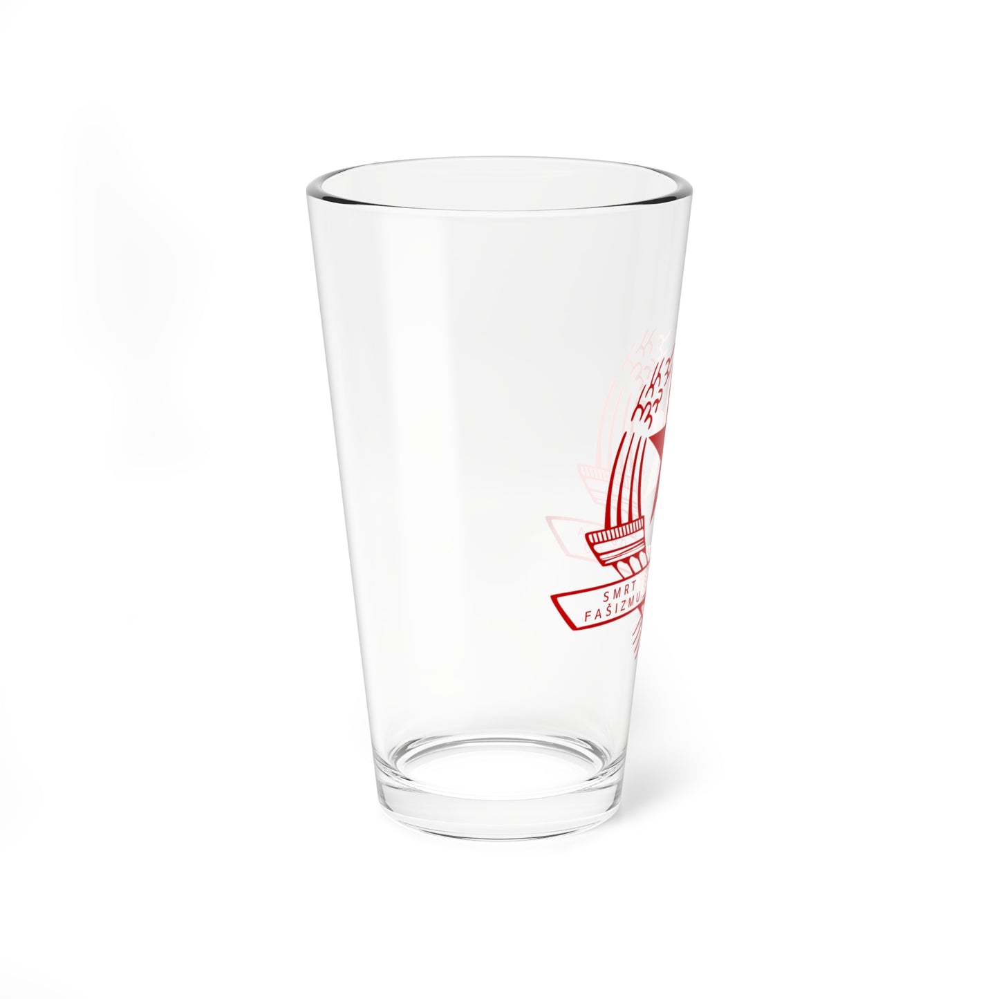 Emblem of the State Anti-fascist Council for the National Liberation of Croatia - Pint Glass 16oz