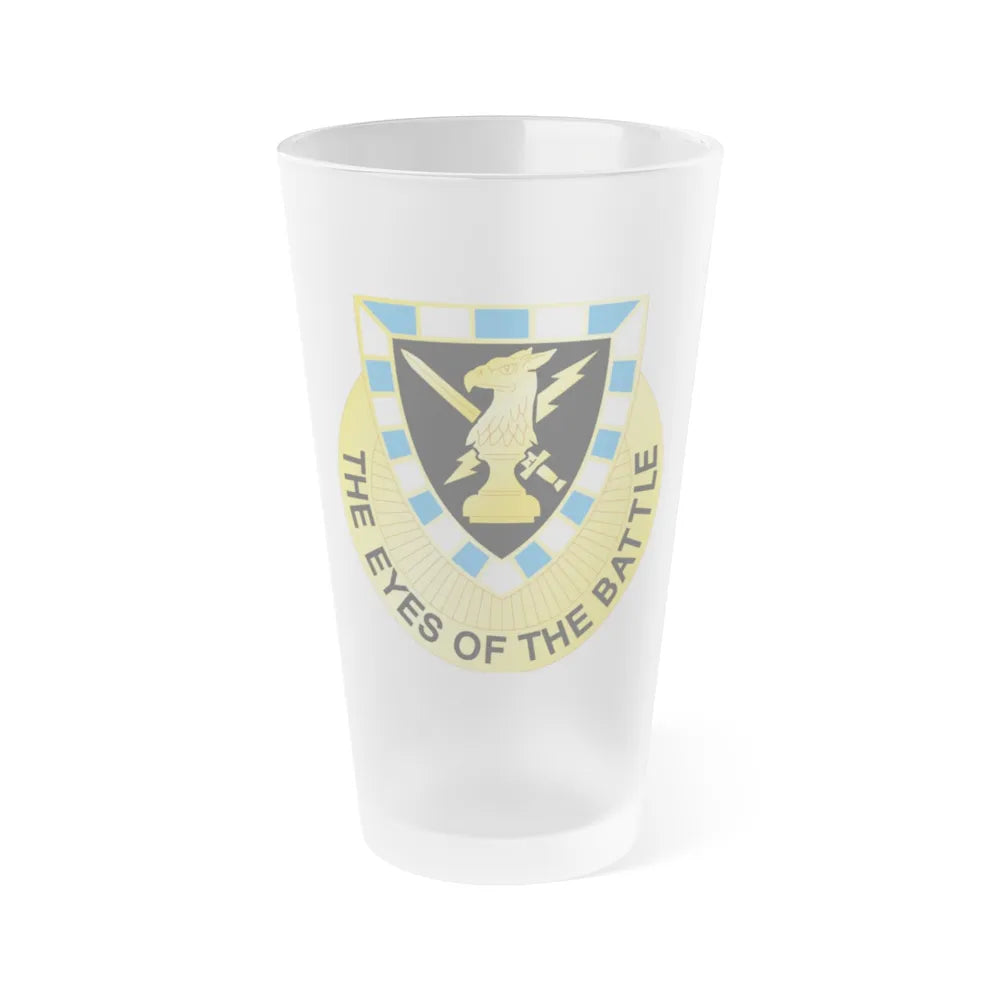 542 Military Intelligence Battalion (U.S. Army) Frosted Pint Glass 16oz-Go Mug Yourself