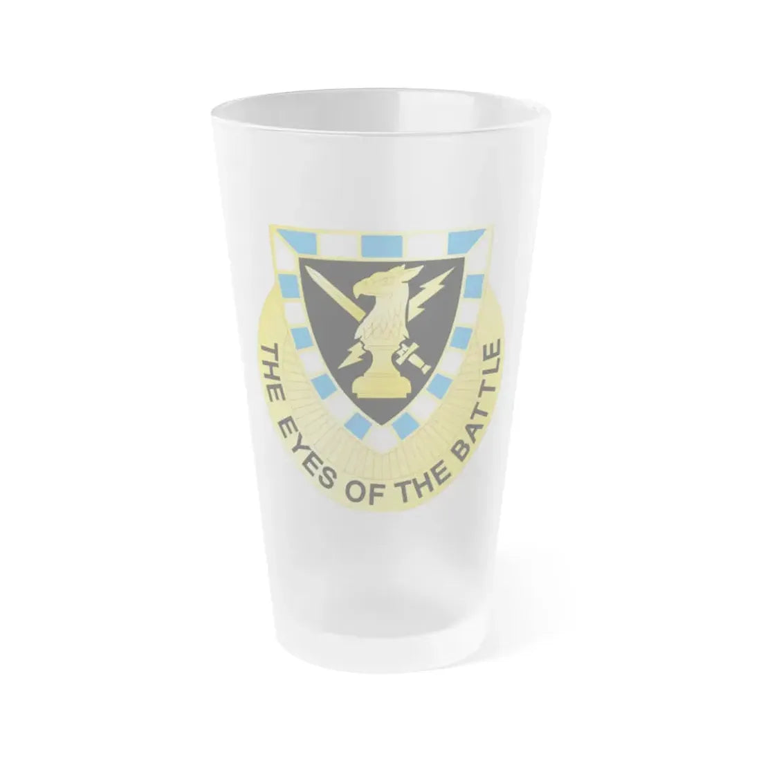 542 Military Intelligence Battalion (U.S. Army) Frosted Pint Glass 16oz Default Title - Go Mug Yourself