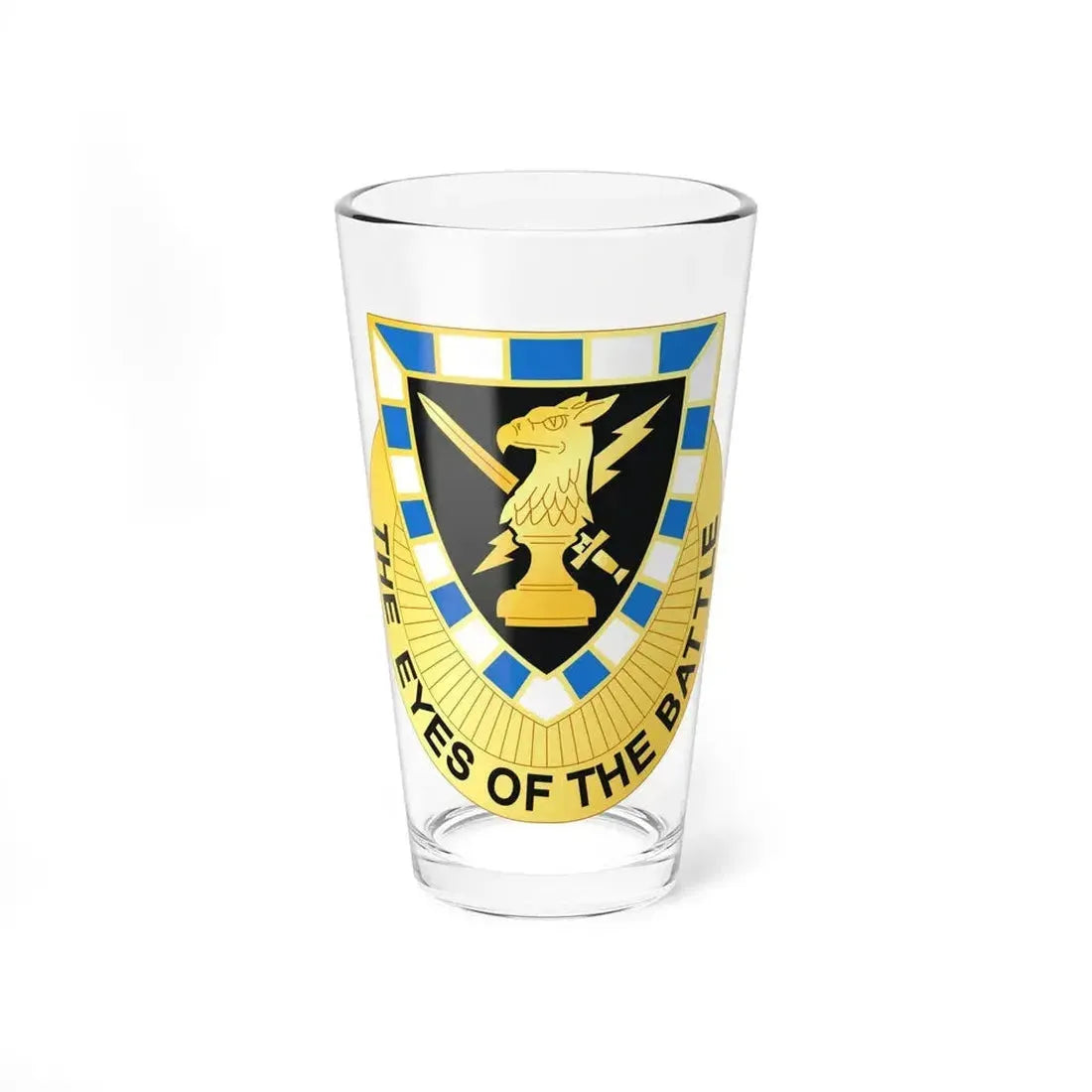 542 Military Intelligence Battalion (U.S. Army) Pint Glass 16oz 16oz - Go Mug Yourself