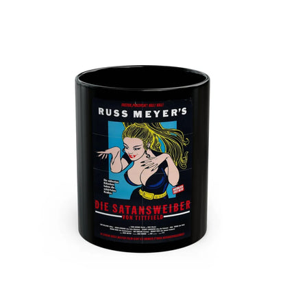 FASTER, PUSSYCAT! KILL! KILL! (GERMANY) 2 1965 Movie Poster - Black Coffee Mug-11oz-Go Mug Yourself