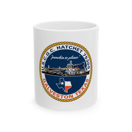 USCGC Hatchet 75309 Galveston TX (U.S. Coast Guard) White Coffee Mug