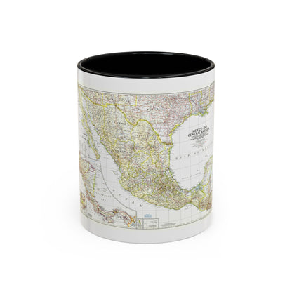 Central America & Mexico (1953) (Map) Accent Coffee Mug