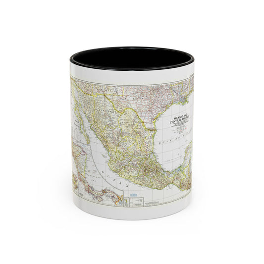 Central America & Mexico (1953) (Map) Accent Coffee Mug