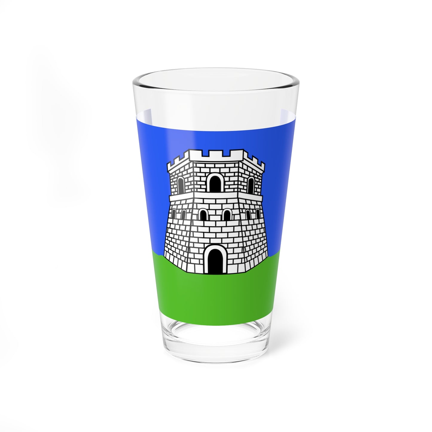 Flag of Bastia Variant (France) Pint Glass 16oz
