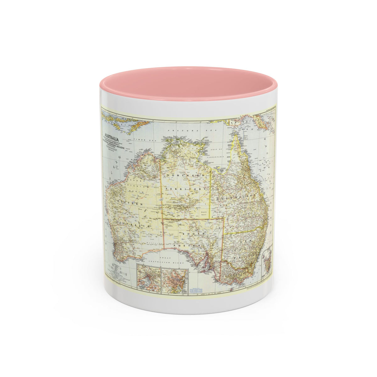 Australia (1948) (Map) Accent Coffee Mug