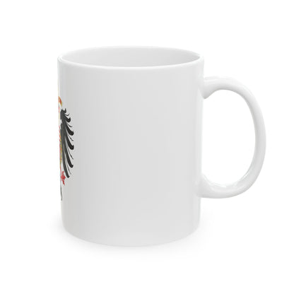 Greater Coat of Arms of Ferdinand I, Holy Roman Emperor - White Coffee Mug