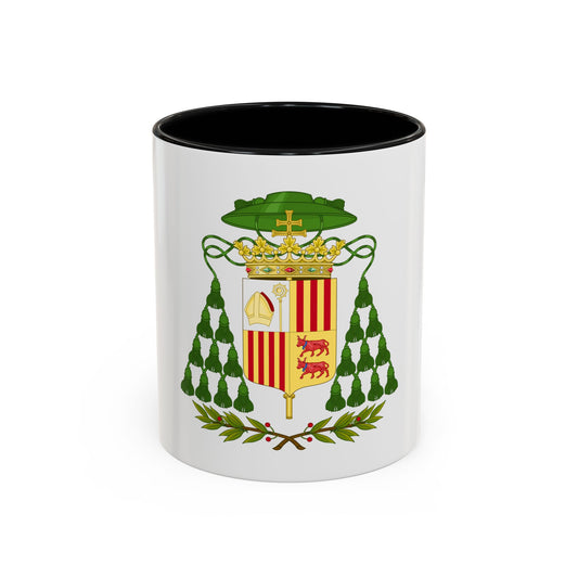 Historical Coat of Arms of Ecclesiastic Co-Prince of Andorra - Accent Coffee Mug
