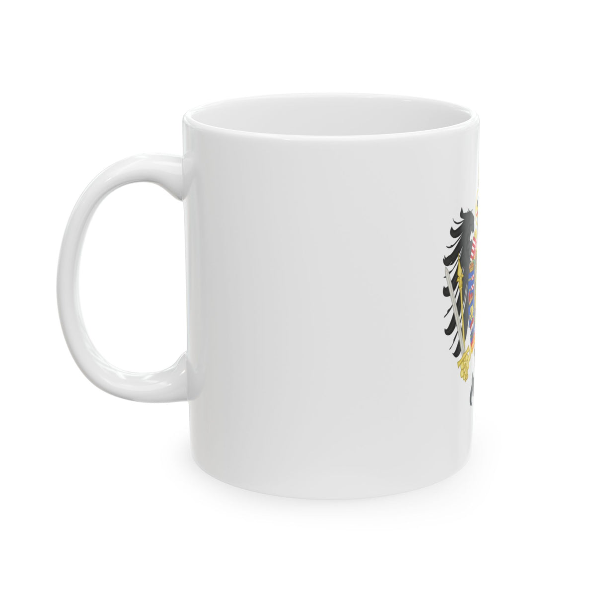 Middle Coat of Arms of Francis II, Holy Roman Emperor (1804-1806) - White Coffee Mug
