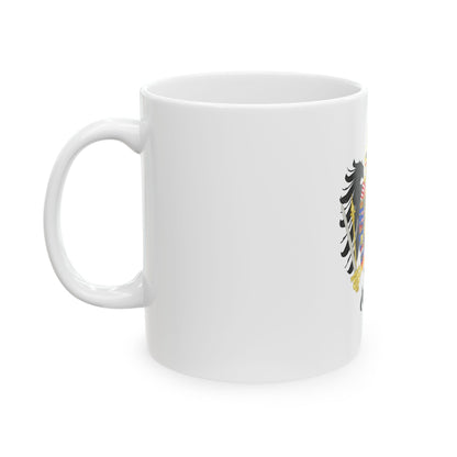 Middle Coat of Arms of Francis II, Holy Roman Emperor (1804-1806) - White Coffee Mug