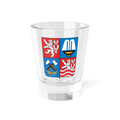 Karlovy Vary Region CoA CZ (Czech Republic) (Coat of Arms) Shot Glass 1.5oz