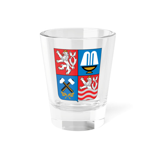 Karlovy Vary Region CoA CZ (Czech Republic) (Coat of Arms) Shot Glass 1.5oz
