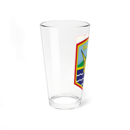 Coats of arms of Kotabaru Regency (Indonesia) (Coat of Arms) Pint Glass 16oz